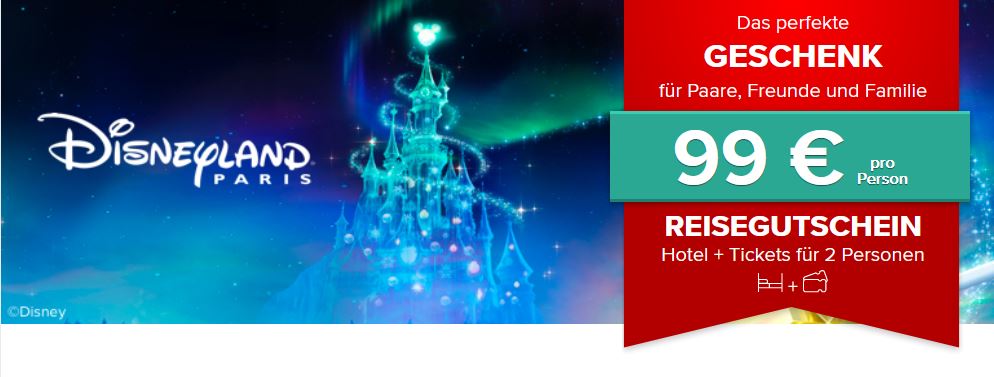 Disneyland® Paris Gutschein für 99€ | Tickets & Hotel günstig kaufen